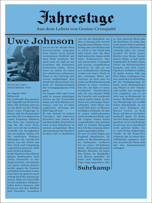 cover image of Jahrestage 1